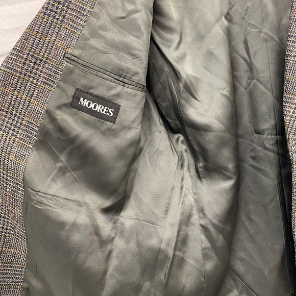 Vintage Men’s Union Made Pure Wool Sport Blazer 40S Marquitex Prince Of Wales - Picture 6 of 9